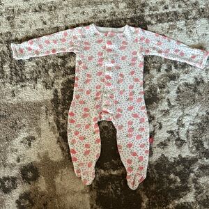 Magnetic Me Pink Strawberry Print Footed One-Piece